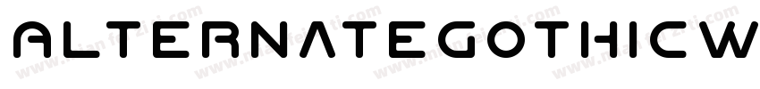 AlternateGothicW03 N字体转换